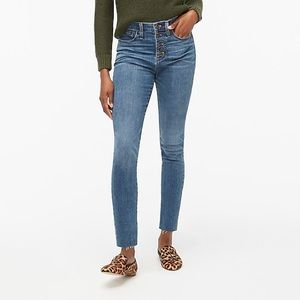 J. Crew Factory 10" highest-rise button-fly skinny jean in vintage cape wash.NWT